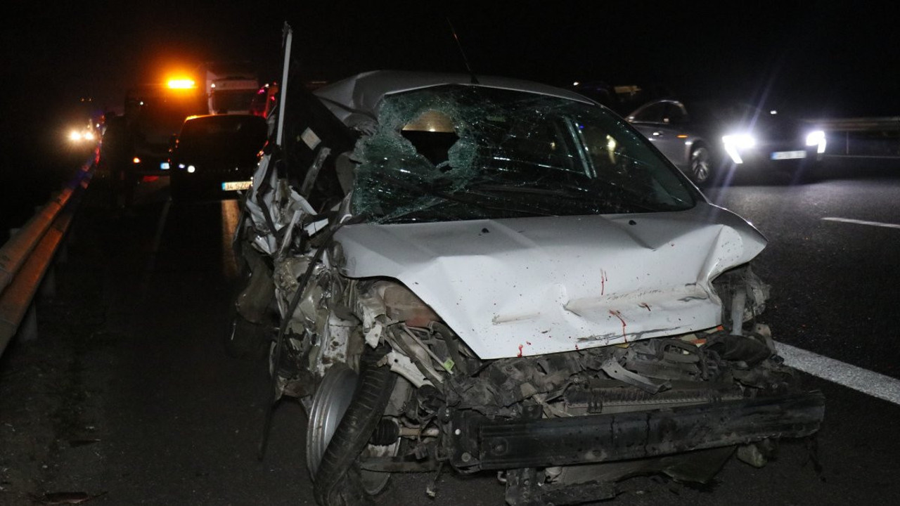 Anadolu Otoyolu’nda 14 araçlık zincirleme kaza: 3 yaralı