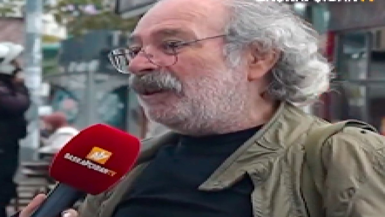 Oyuncu Selahattin Taşdöğen'den sokak röportajında: "Sokağa çıkıp da 'Mehmetçik Gazze'ye' diyenler, yollar açık önce kendileri gitsin"