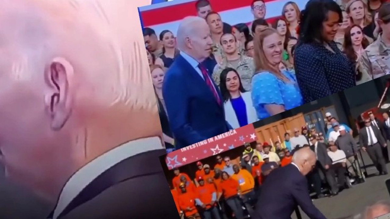 Joe Biden uzaylı mı? Dünya bu görüntüleri konuşuyor