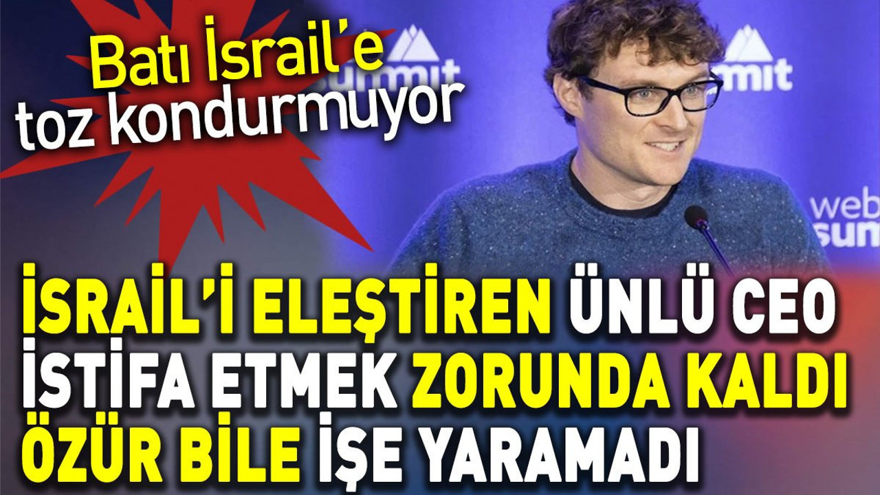 İsrail’i eleştirdi işinden oldu, “özür” işe yaramadı