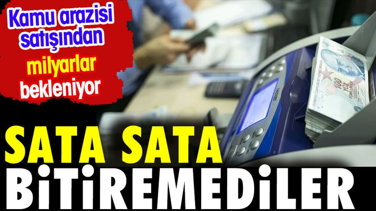 Sata sata bitiremediler. Kamu arazisi satışından milyarlar bekleniyor