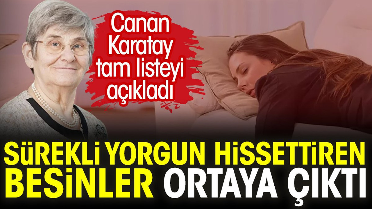 Canan Karatay tam listeyi açıkladı. Sürekli yorgun hissettiren besinler ortaya çıktı