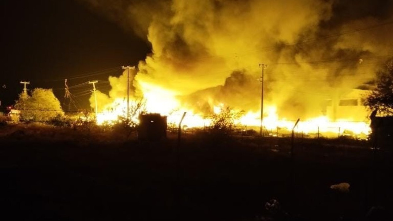 Geri dönüşüm fabrikasında yangın (27 Ekim 2023)