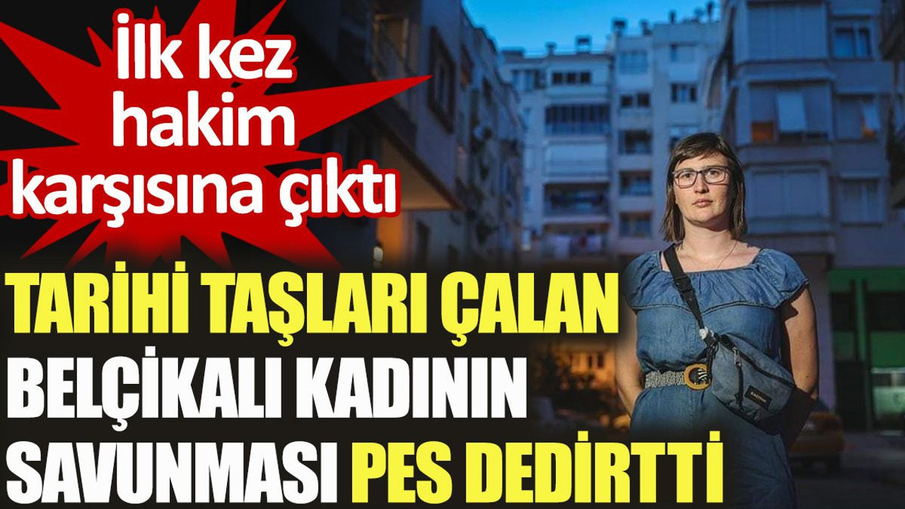 Tarihi taşları çalan Belçikalı kadının savunması pes dedirtti