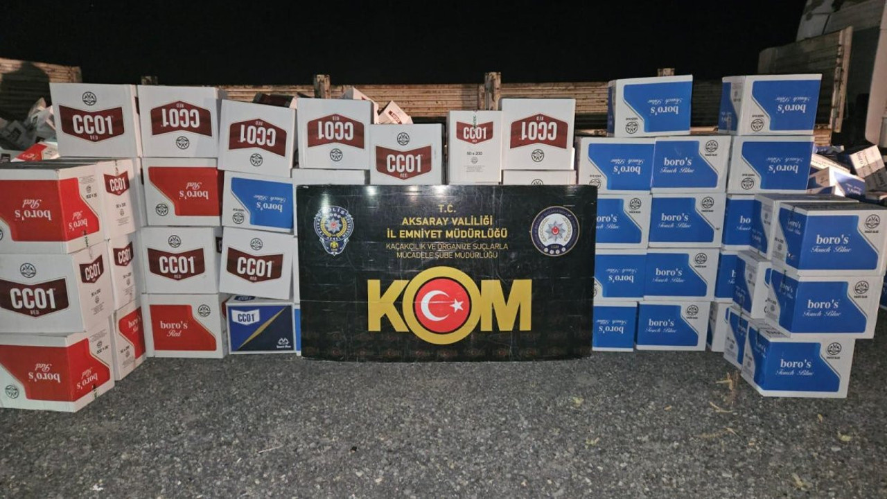 Aksaray'da kaçakçılık operasyonu: 6 milyon 700 bin makaron ele geçirildi