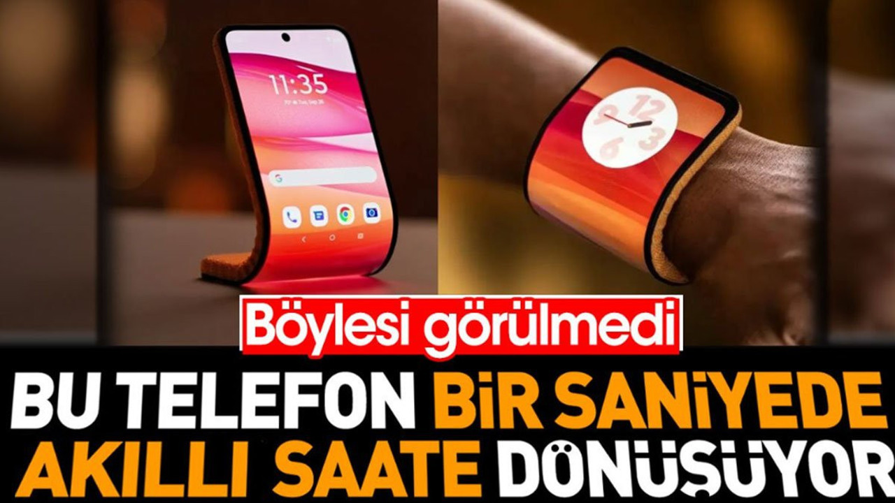 Bu telefon bir saniyede akıllı saate dönüşüyor. Böylesi görülmedi