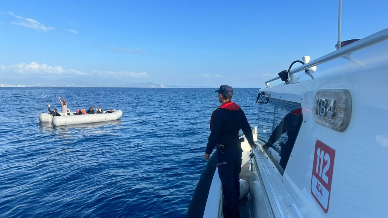 Aydın açıklarında 14 kaçak göçmen yakalandı