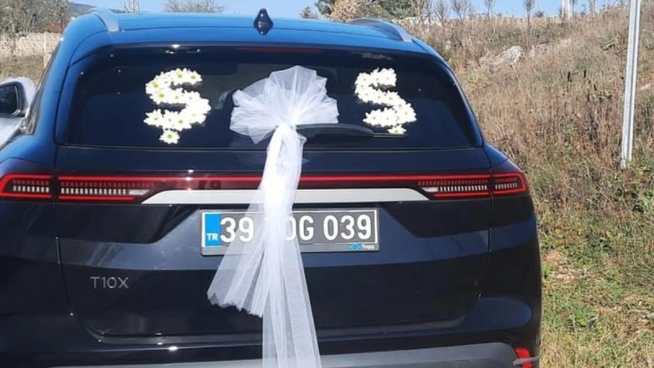 Togg gelin arabası oldu
