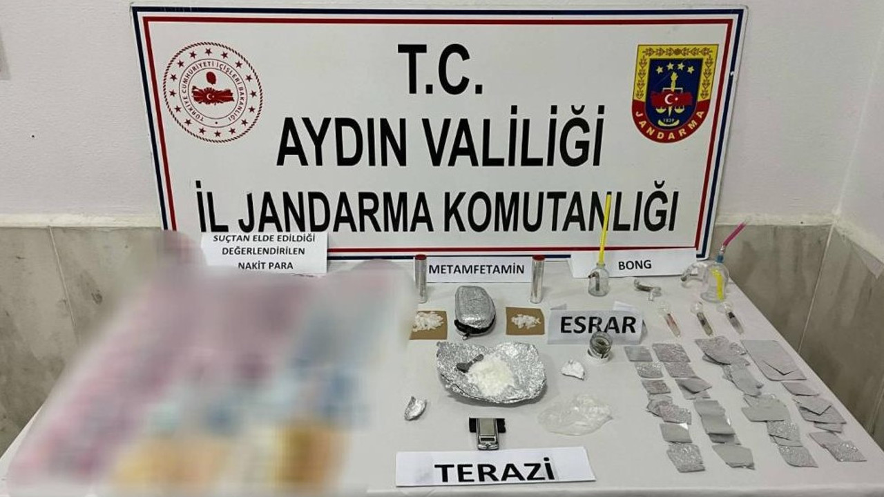 Aydın'da uyuşturucu tacirlerinin evine operasyon
