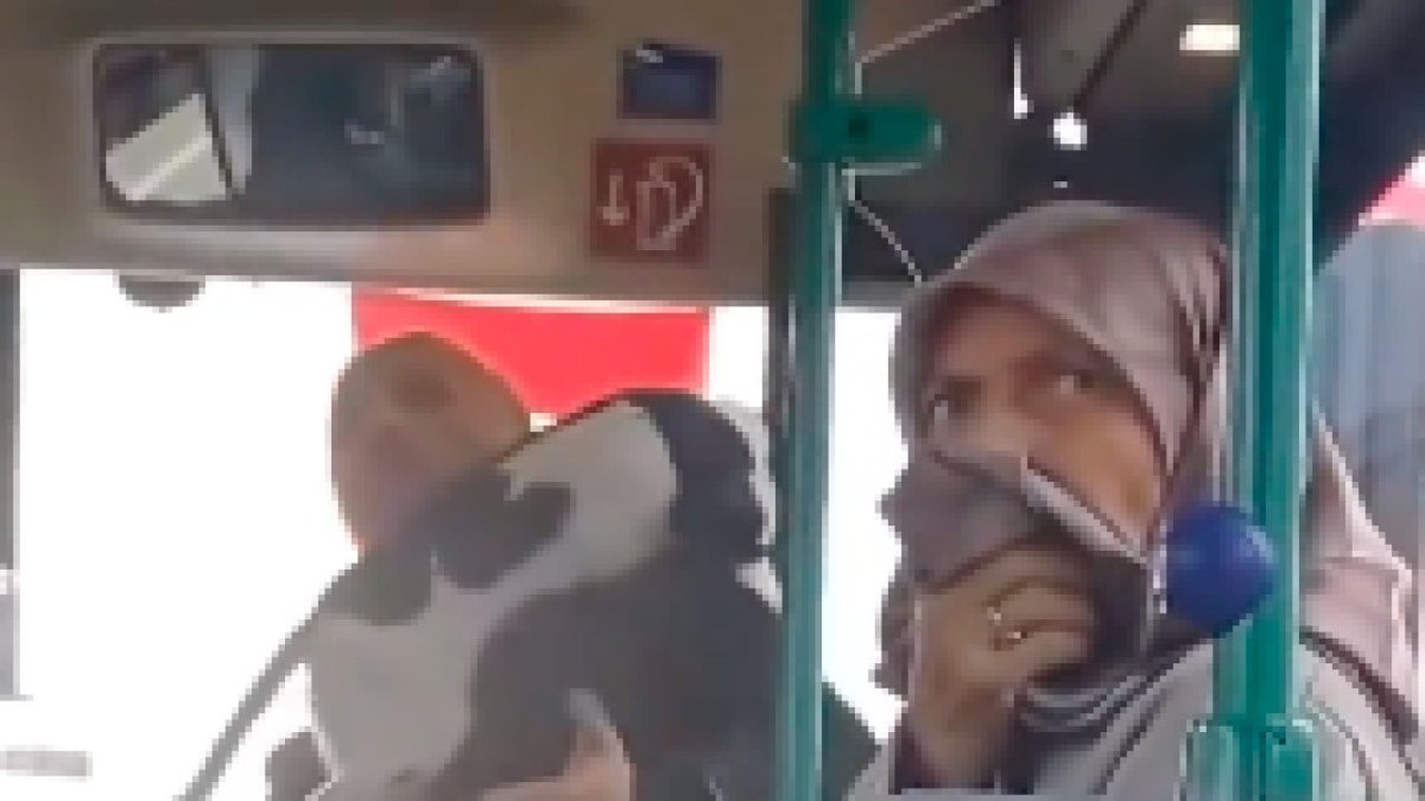 Köpeğiyle otobüse binmek istedi ama izin vermediler