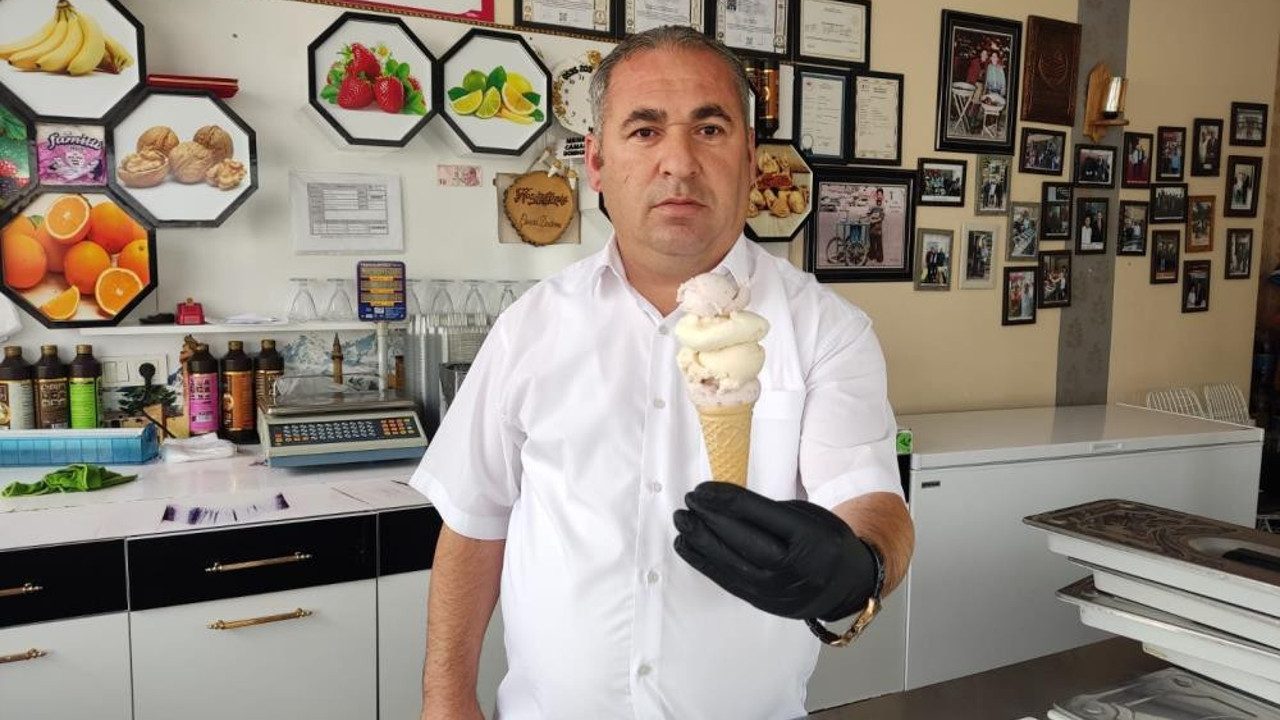 Bu da patatesli dondurma. Yemeği, kızartması, haşlaması derken şimdi de dondurması yapıldı