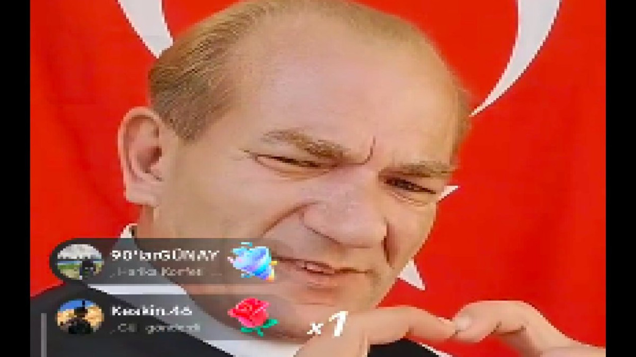Atatürk'le olan benzerliğini kullanarak TikTok'tan para kazanan TikToker tepki topladı