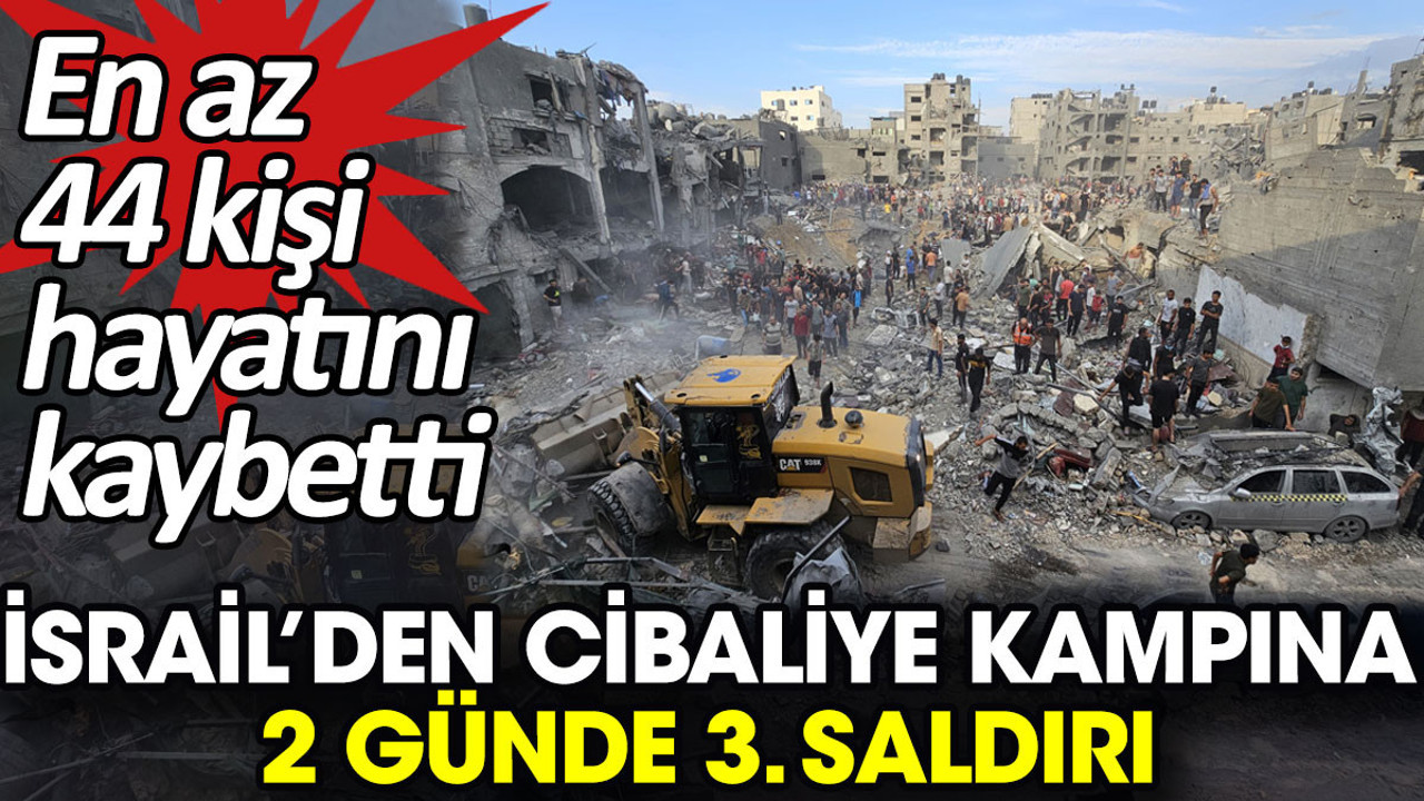 İsrail'den Cibaliye kampına 2 günde 3. saldırı