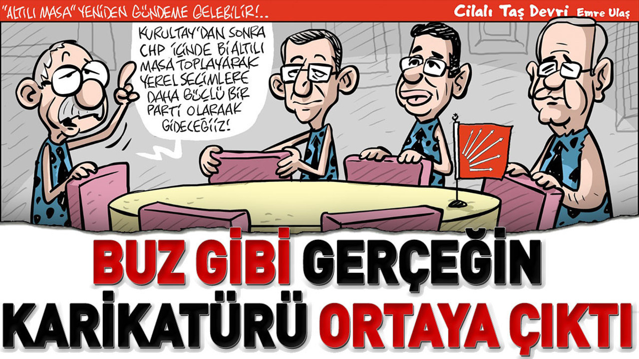 Buz gibi gerçeğin karikatürü ortaya çıktı. Emre Ulaş çizdi
