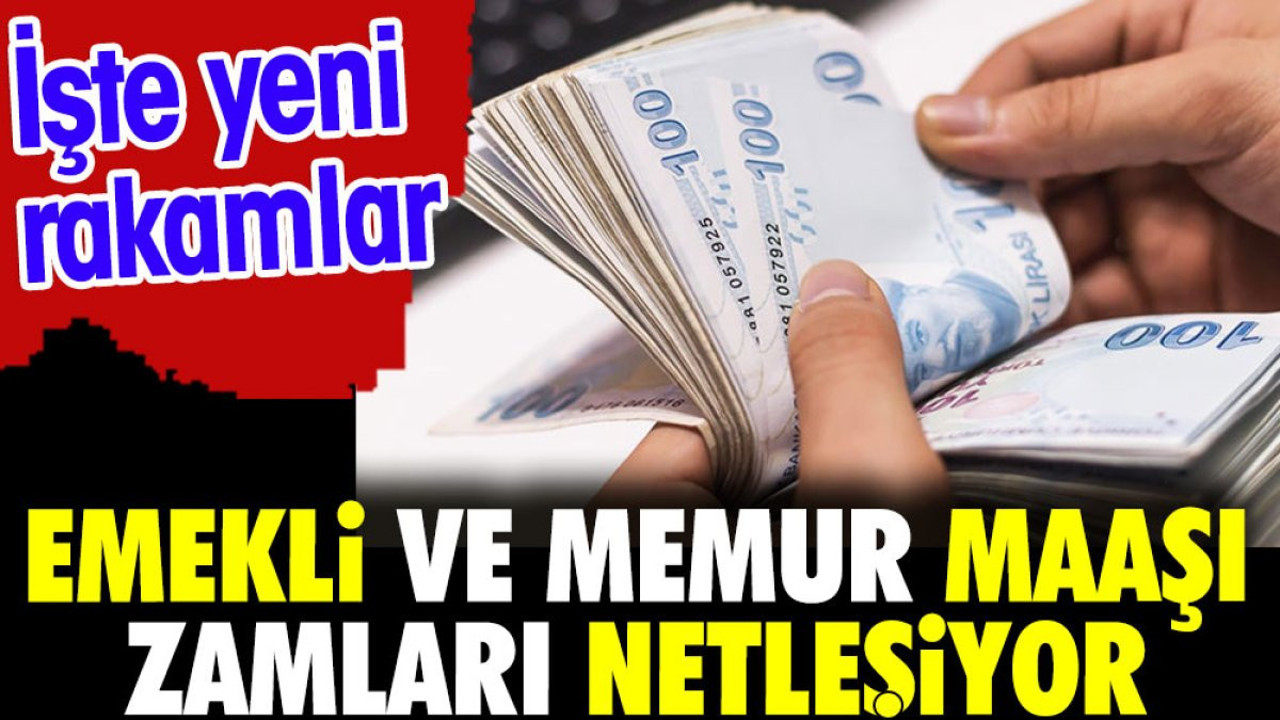 Emekli ve memur maaşı zamları netleşiyor. İşte yeni rakamlar