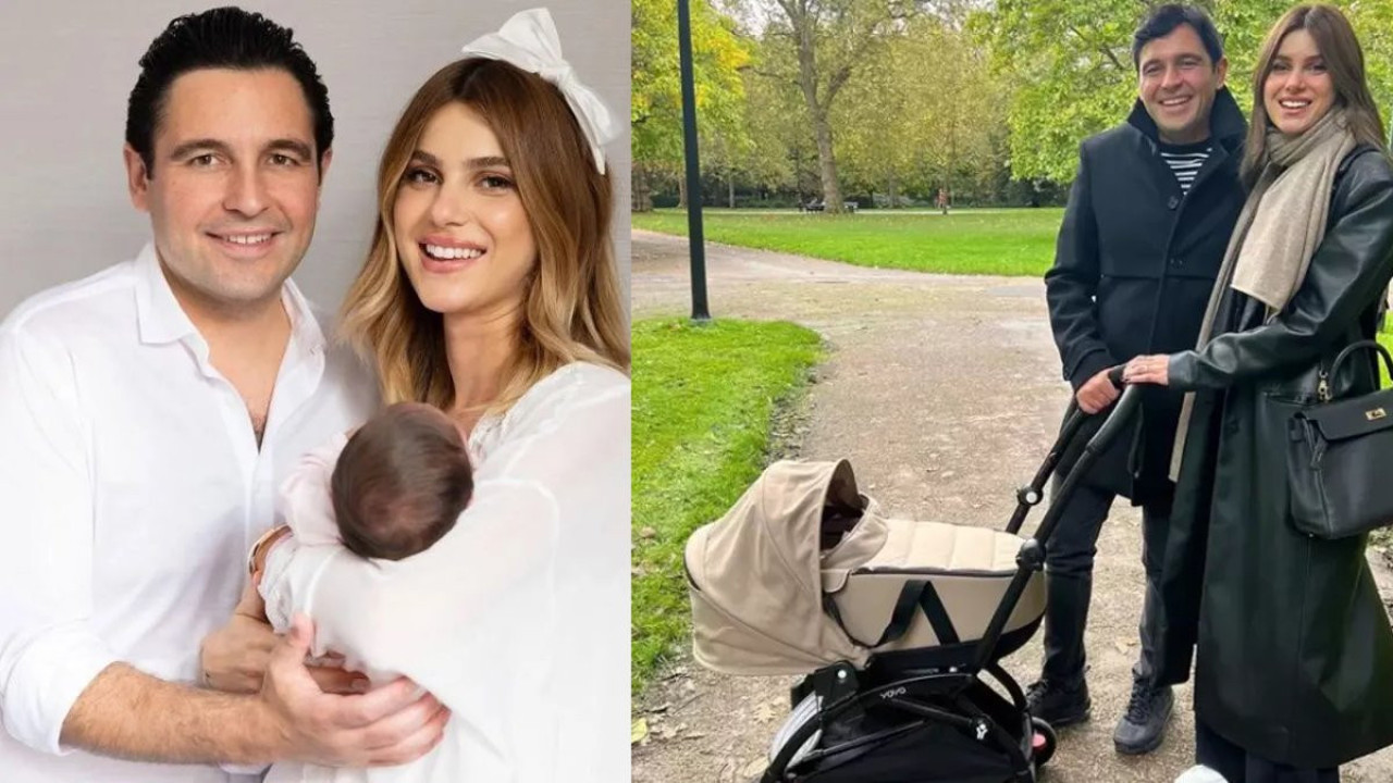 Nazlı ve Hacı Sabancı çifti kızlarıyla yürüyüşe çıktı