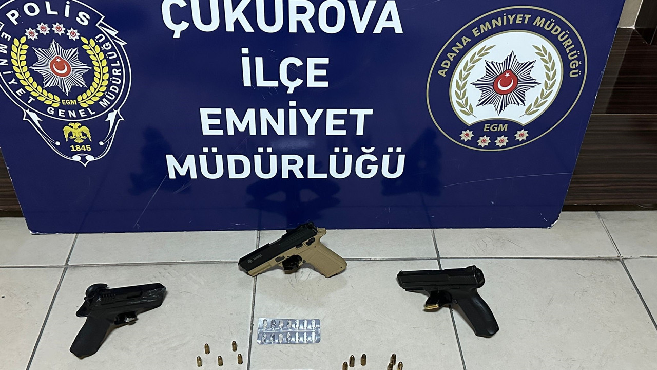 Adana’da silah, etil alkol ve kaçak alkol ele geçirildi