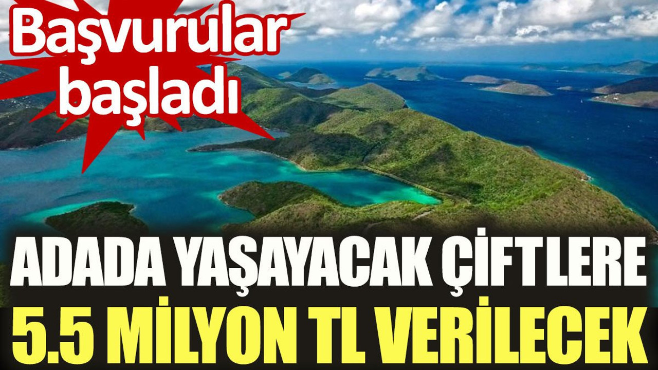 Adada yaşayacak çiftlere 5.5 milyon TL verilecek