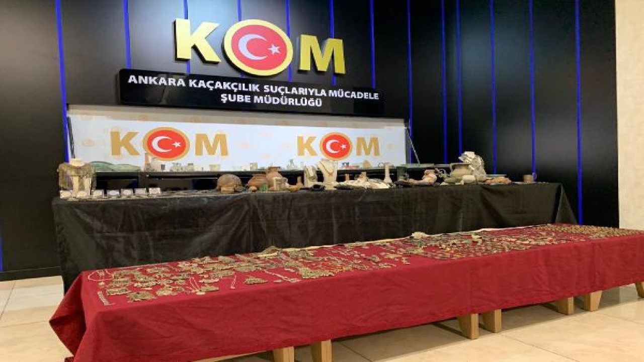 Ankara'da tarihi eser operasyonu; binlerce sikke ele geçirildi