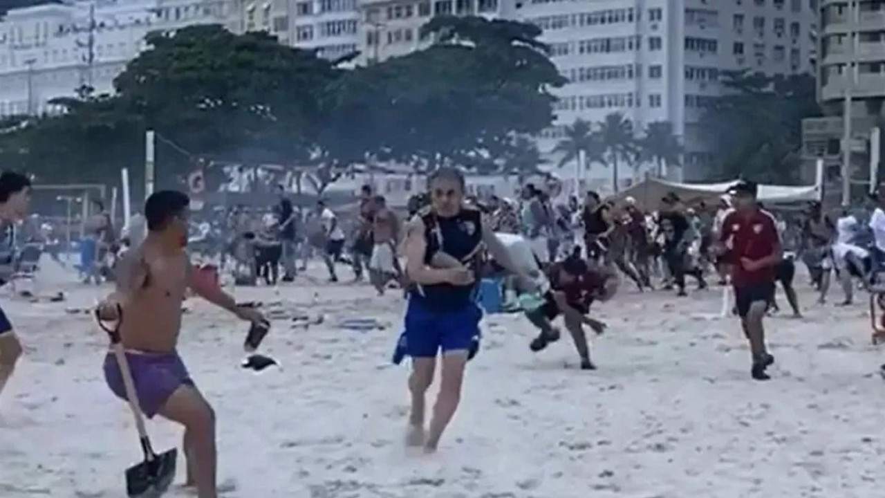 Final maçı öncesi rakip taraftarlara pusu kurdular. Ortalık savaş alanına döndü. Polis ateş açtı