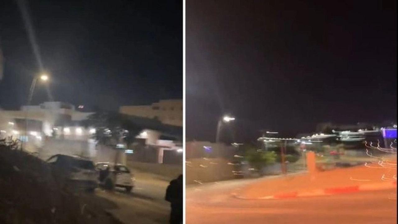 Gazze'den atılan roket gazetecilerin dibinde patladı. İşte saldırı anı