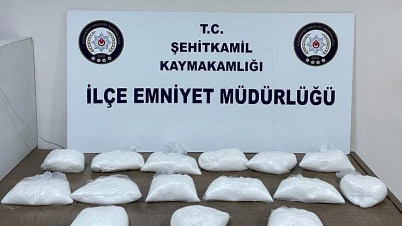 Gaziantep'te 14 kilo uyuşturucu ele geçirildi