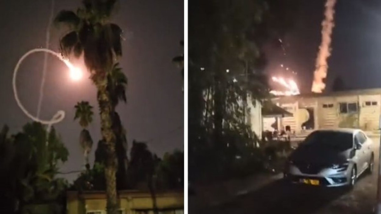 Demir Kubbe hedeften saptı. Roketler İsrail tarafına düştü