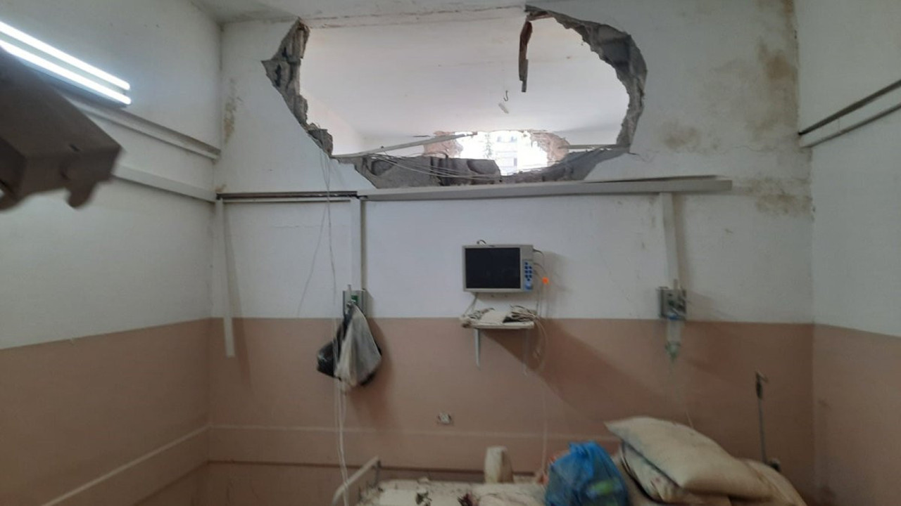 İsrail Şifa Hastanesinin güneş panellerini vurdu