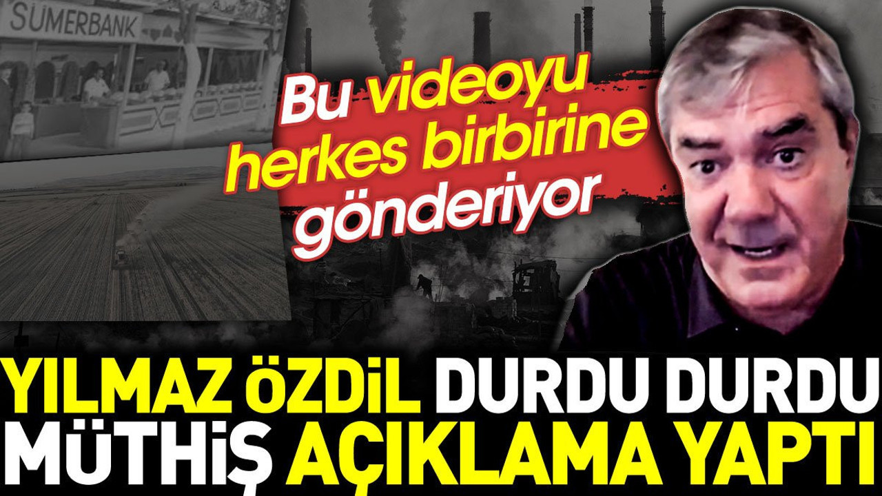 YIlmaz Özdil durdu durdu müthiş açıklama yaptı. Bu videoyu herkes birbirine gönderiyor