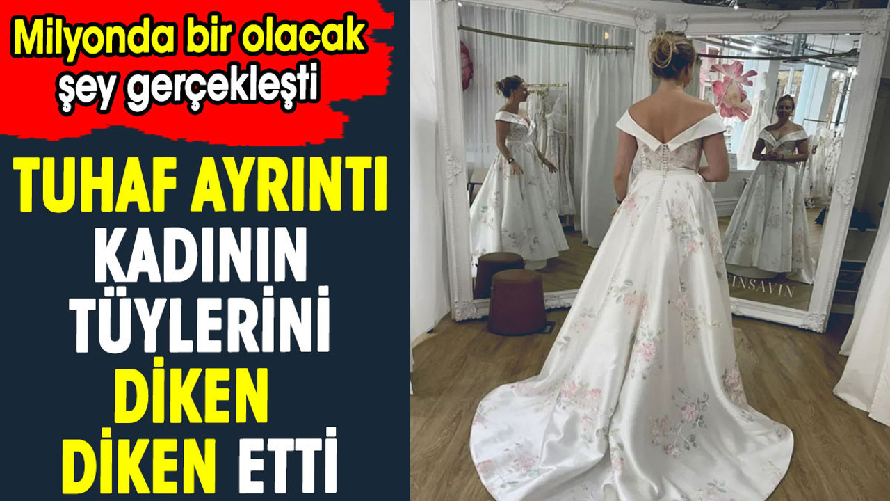 Gelinlikle fotoğraf çektirdi gözlerine inanamadı. Milyonda bir olacak şey gerçekleşti