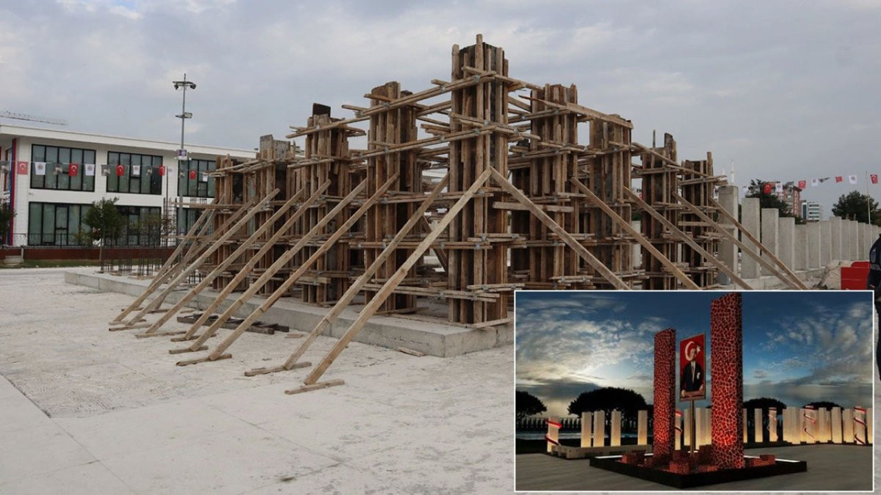 AKP’li Büyükşehir Belediyesi, CHP’li Atakum Belediyesi’nin '100. Yıl Anıtı' projesini durdurdu