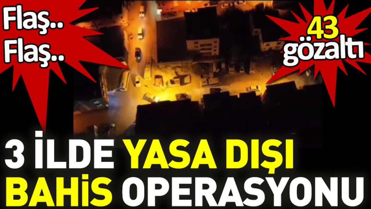 Bakan açıkladı: 3 ilde operasyon, 43 gözaltı