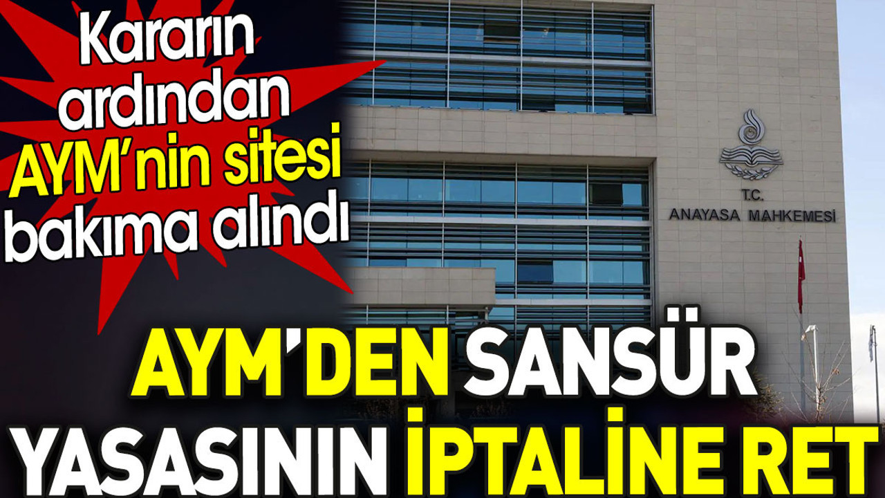 AYM'den sansür yasası kararı