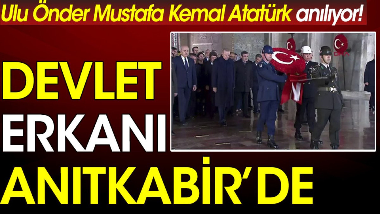 Devlet erkanı Anıtkabirde