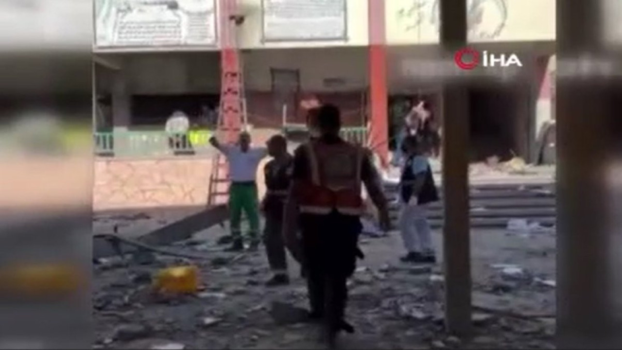 İsrail Gazze şeridi'nde bu kez okulu hedef aldı