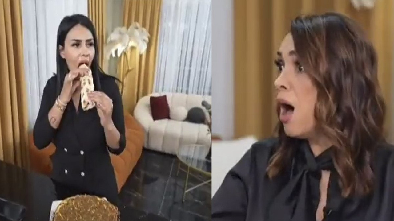 Yapılan yemeği beğenmedi dışardan lahmacun söyledi. Yemekteyiz programında bir ilk