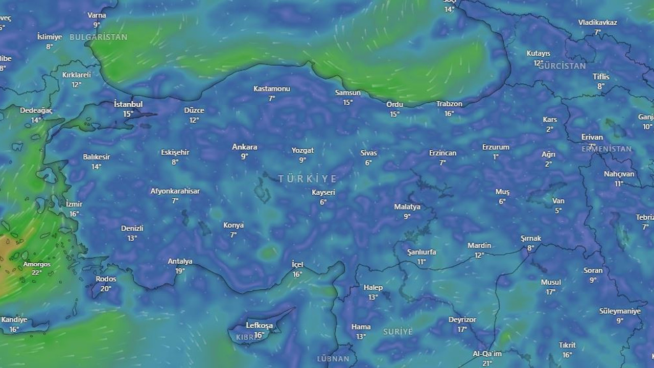 Dün açan güneşe kanma bugün şiddetli geliyor. 133 ile sarı kodlu uyarı