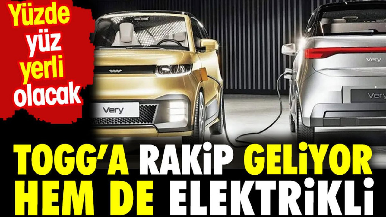 TOGG'a rakip geliyor hem de elektrikli. Yüzde yüz yerli olacak