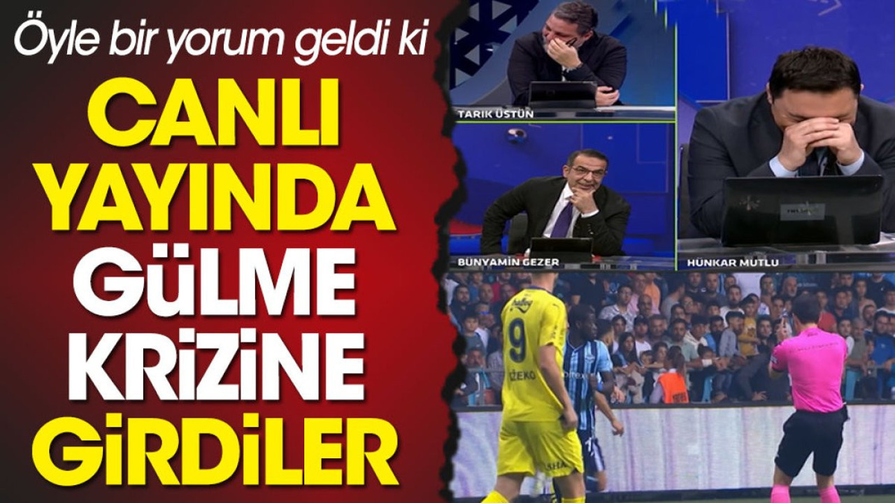 Bünyamin Gezer’in hakem yorumunu duyunca canlı yayında gülme krizine girdiler