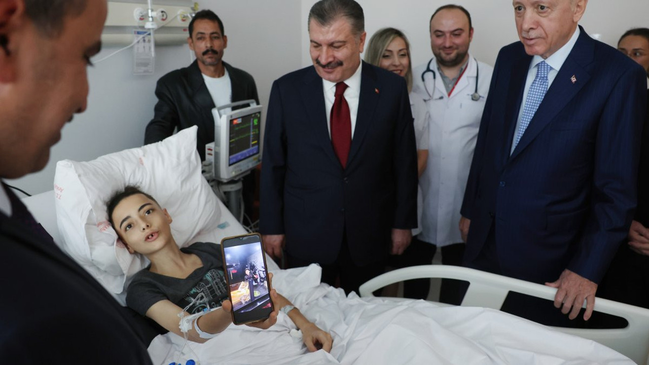 Erdoğan Türkiye'ye getirilen Gazzeli hastaları ziyaret etti