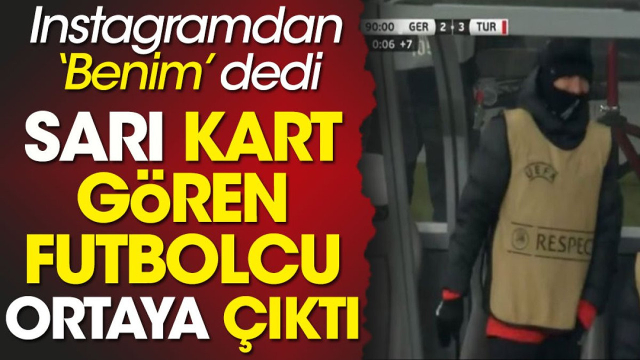 Yedek kulübesinde sarı kart gören Milli futbolcu instagramdan kendini ifşa etti