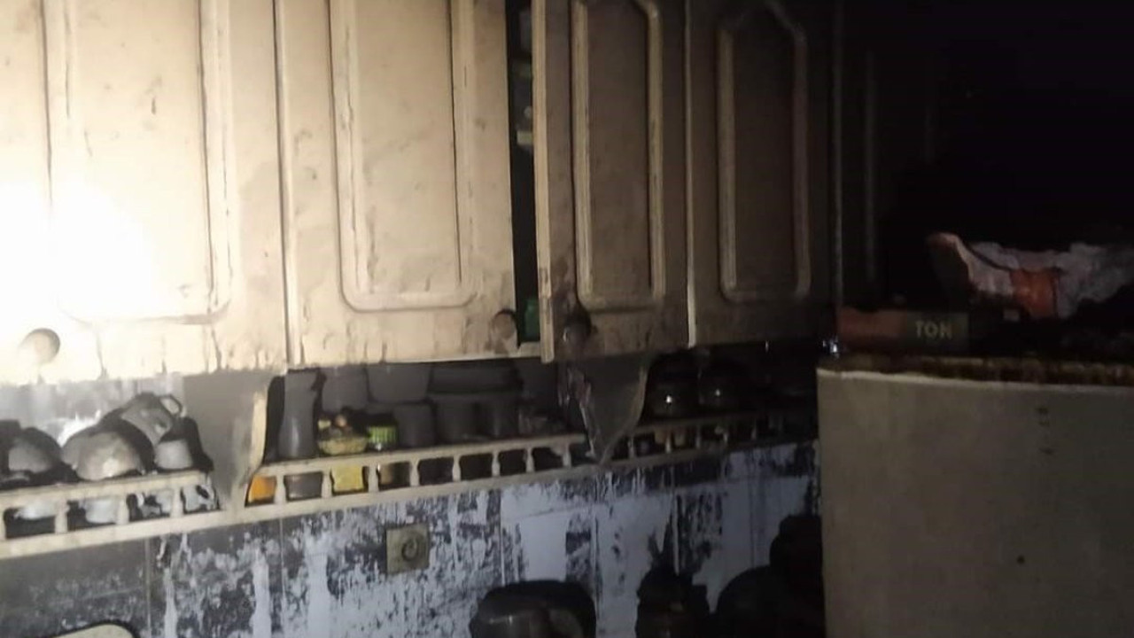 Hatay'da ev yangını (19 Kasım 2023)