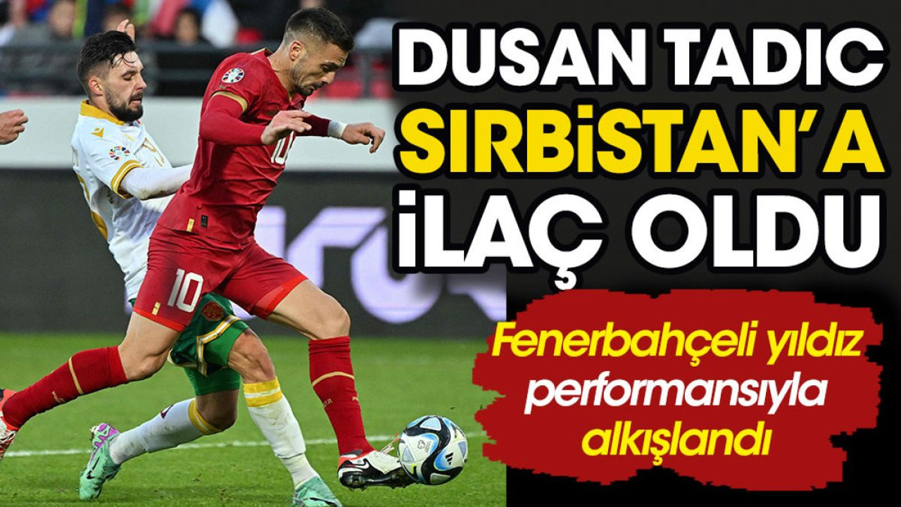 Dusan Tadic, Sırbistan'a ilaç oldu. 24 yıl sonra gelen mutluluk