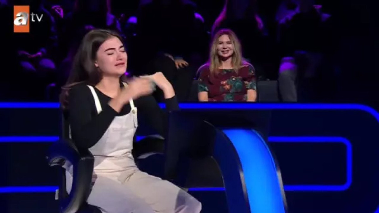 Yarışmacı o sorudan sonra gözyaşlarına boğuldu. 'Kim Milyoner Olmak İster' de duygusal anlar