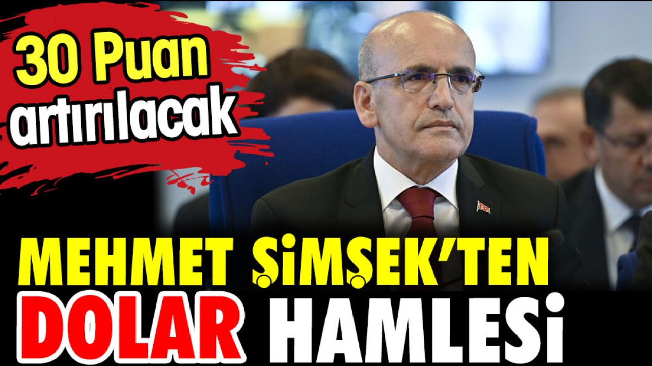Mehmet Şimşek'ten dolar hamlesi. 30 puan artırılacak