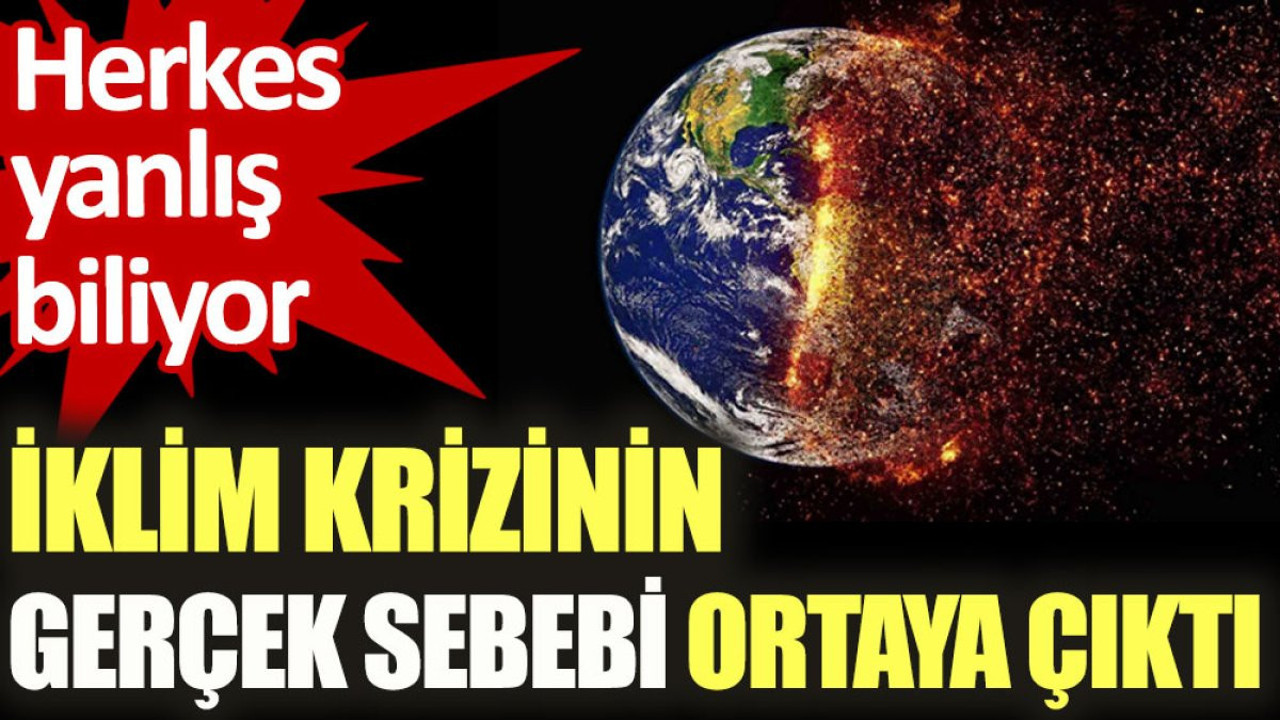 İklim krizinin gerçek sebebi ortaya çıktı. Herkes yanlış biliyor