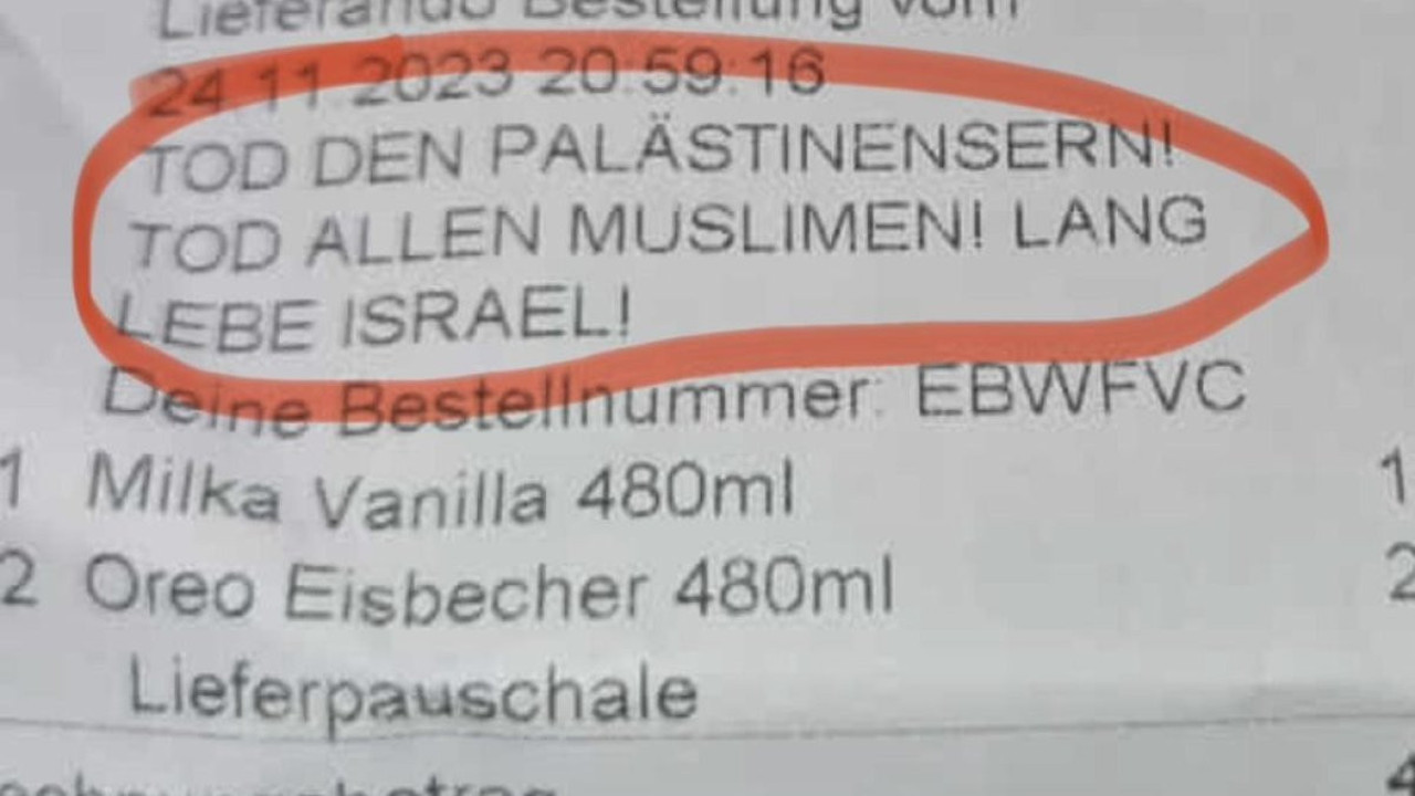 Türk pizzacıya ırkçı mesaj! Gelen siparişteki not şoke etti