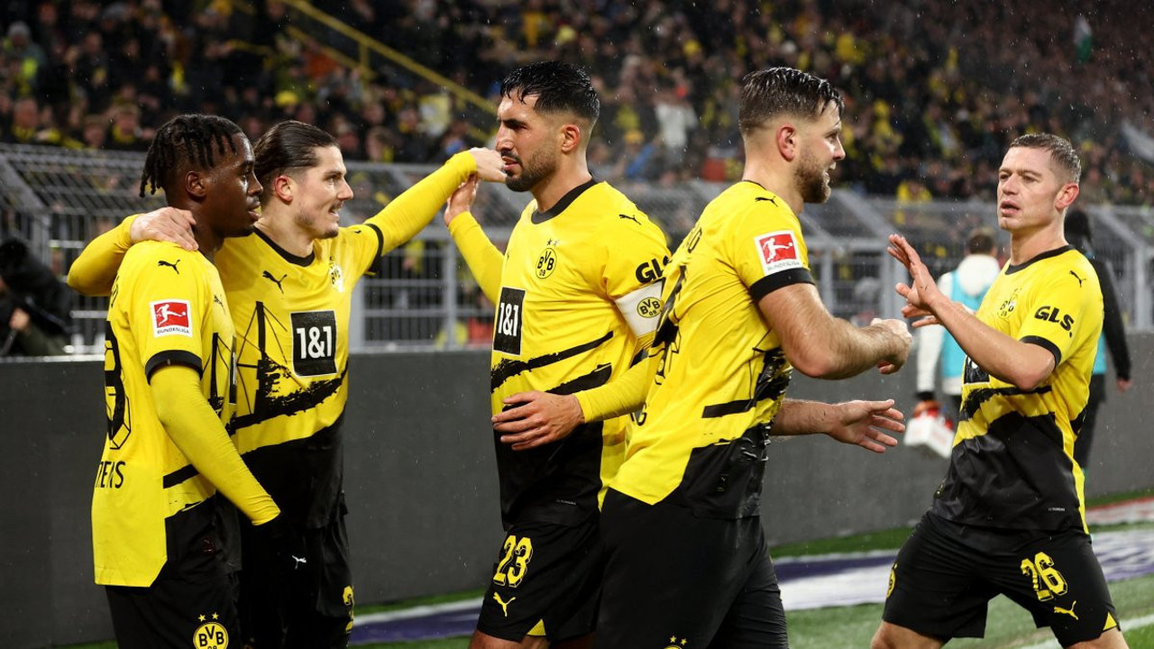 Dortmund'dan müthiş geri dönüş. 4 dakikada maçı çevirdiler