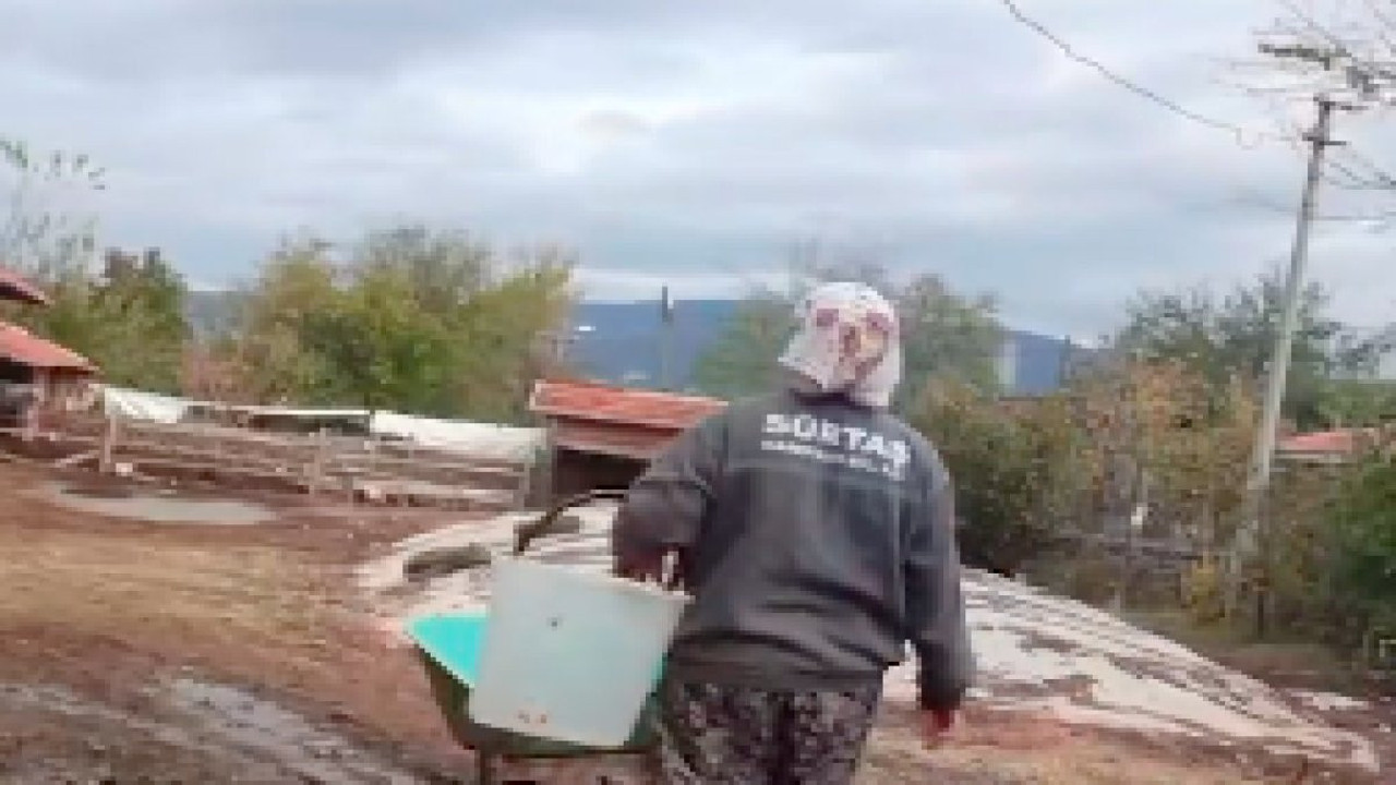 Köyde yaşayan kadından viral olan "Ofiste bir günüm" videosu