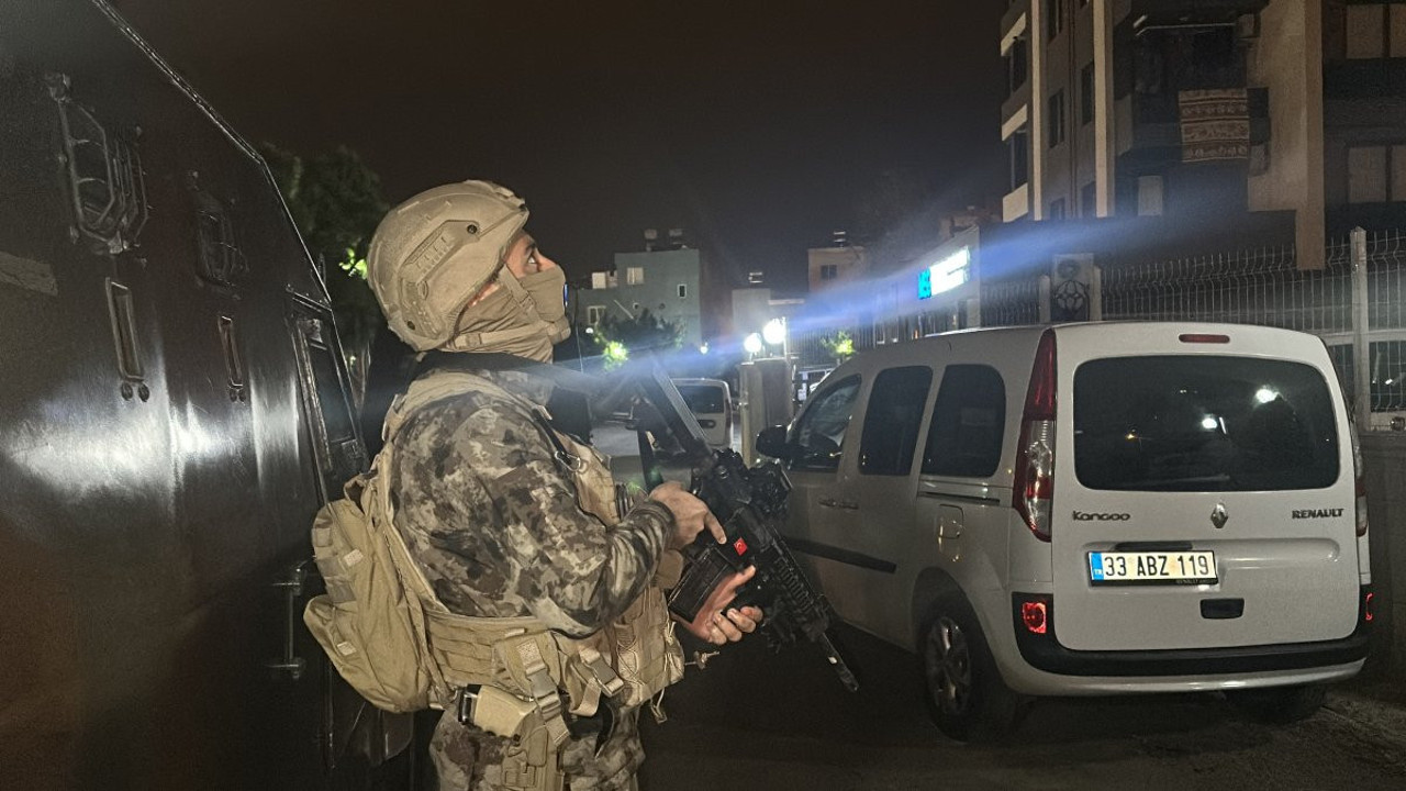 Mersin'de PKK-FETÖ ve KCK operasyonu